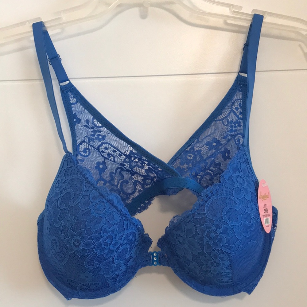 Sexy Lace Bra with Rhinestones